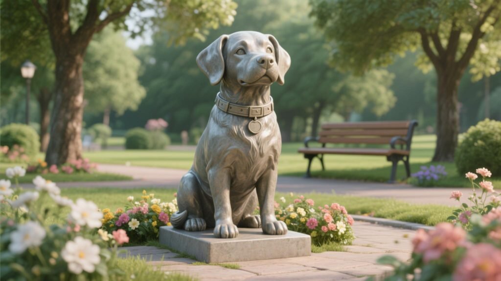 A sitting dog